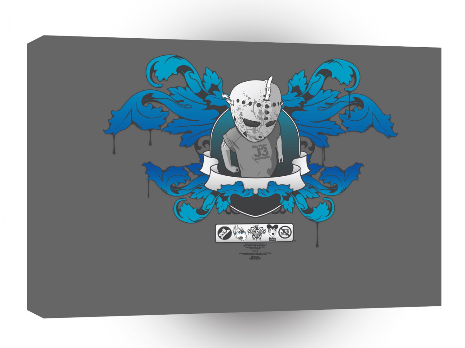 Abstract Cool Wee Man Crest Of Arms A1 Xlarge Canvas