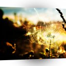 Abstract Cool Wheat Webs Of Fire A1 Xlarge Canvas