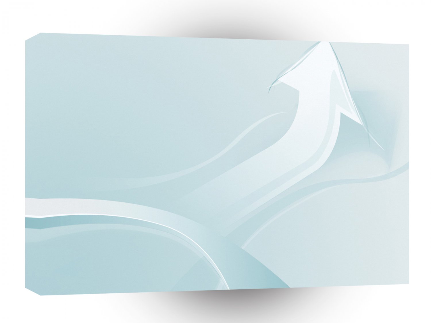 Abstract Cool White Arrow Path A1 Xlarge Canvas