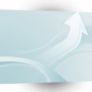 Abstract Cool White Arrow Path A1 Xlarge Canvas