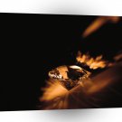 Abstract Crystal Reflect Amber Diamond A1 Xlarge Canvas