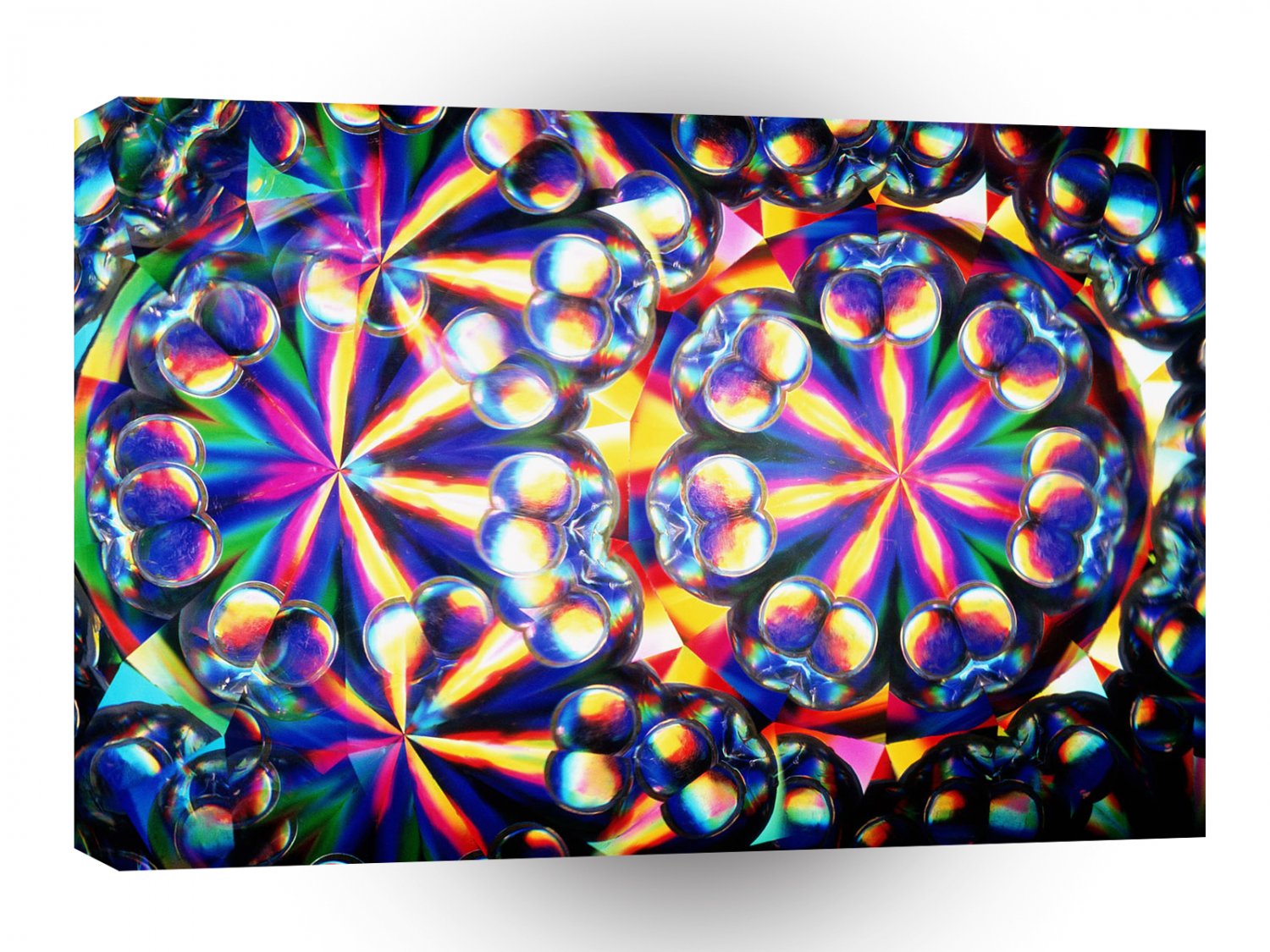 Abstract Crystal Reflect Bubbles A1 Xlarge Canvas