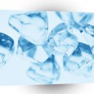 Abstract Crystal Reflect Ice Cube A1 Xlarge Canvas