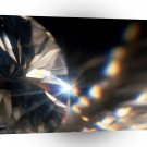 Abstract Crystal Reflect White Diamond A1 Xlarge Canvas