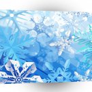 Abstract Crystals Blue Ice A1 Xlarge Canvas