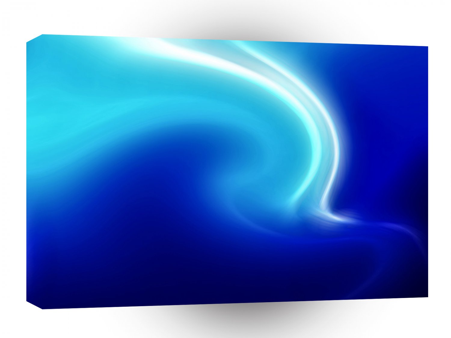 Abstract Crystals Blue Mist A1 Xlarge Canvas