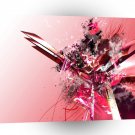 Abstract Crystals Red Mystic A1 Xlarge Canvas