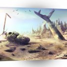 Abstract Destruction Lost Fortune Copter A1 Xlarge Canvas