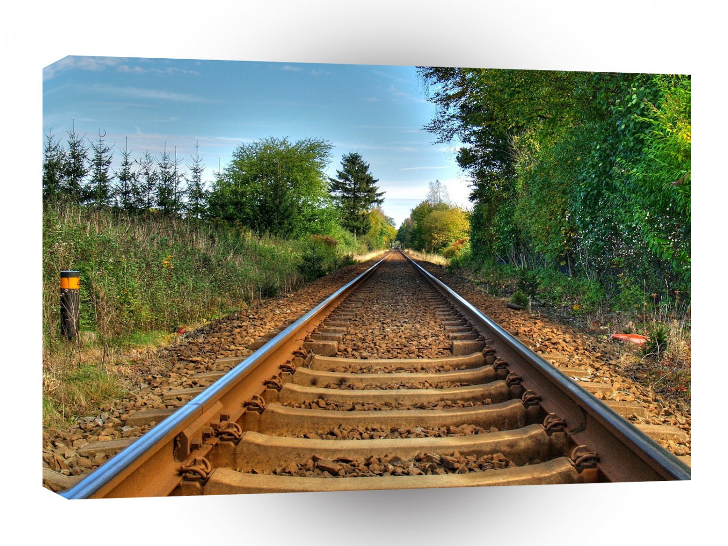 Abstract Everyday Along The Tracks A1 Xlarge Canvas