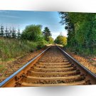 Abstract Everyday Along The Tracks A1 Xlarge Canvas