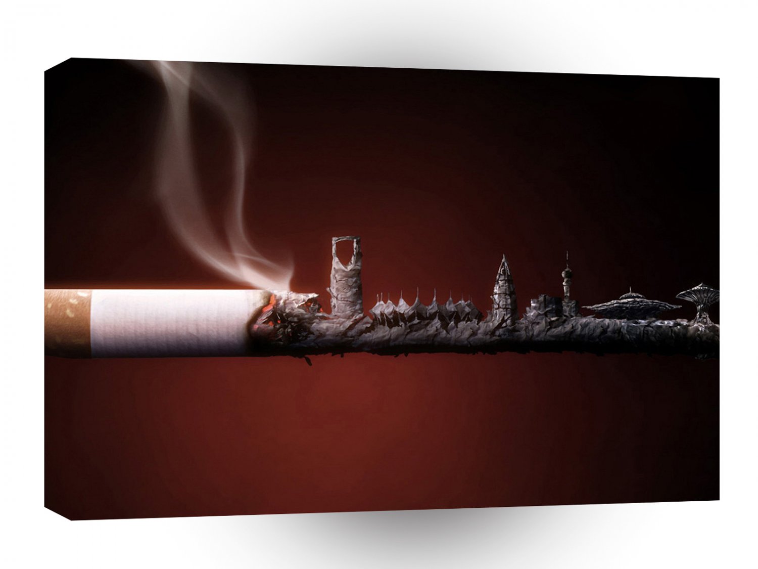 Abstract Everyday Building The Ashes A1 Xlarge Canvas