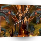 Abstract Everyday Fight With Hydra A1 Xlarge Canvas