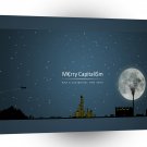 Abstract Everyday Night Time Capitalism A1 Xlarge Canvas
