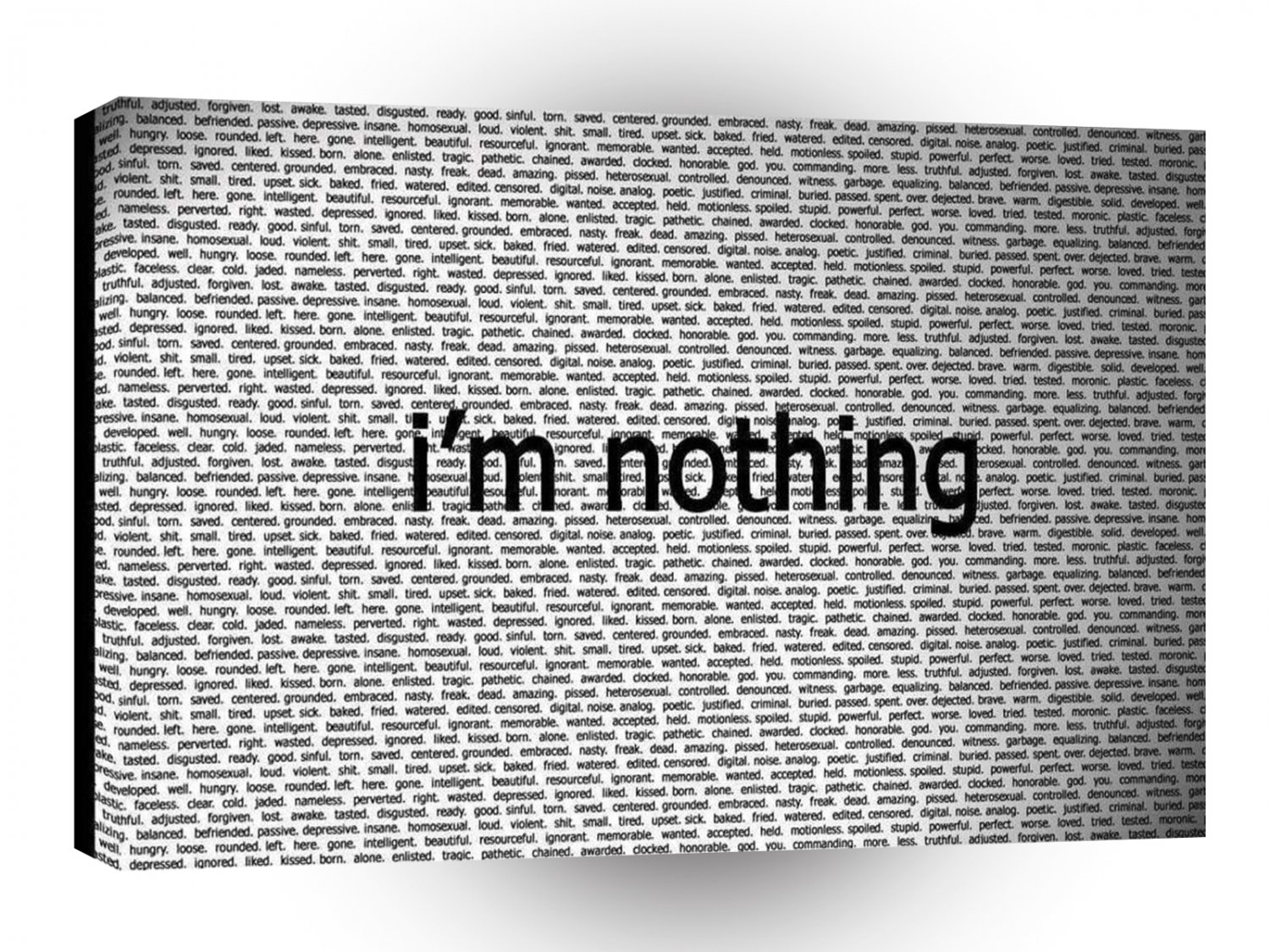 Abstract Everyday Nothing A1 Xlarge Canvas