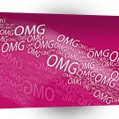 Abstract Everyday Oh My God Text A1 Xlarge Canvas
