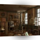 Abstract Everyday Wooden Office A1 Xlarge Canvas