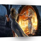 Abstract Fantasy Angry Mirror Reflection A1 Xlarge Canvas