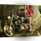 Abstract Fantasy Big Bad Riding Hood A1 Xlarge Canvas