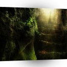 Abstract Fantasy Cat Stairs Light A1 Xlarge Canvas