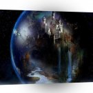 Abstract Fantasy Crystal Kingdom A1 Xlarge Canvas