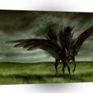 Abstract Fantasy Devils Horse Pegassus A1 Xlarge Canvas