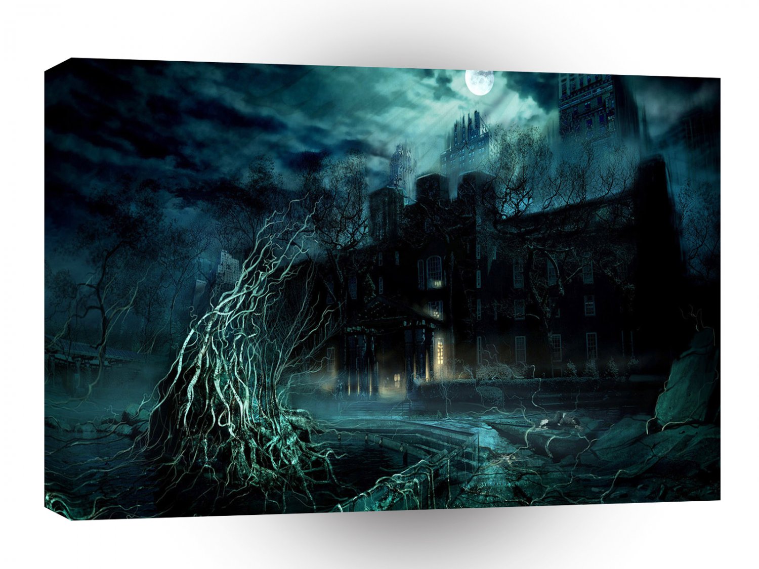 Abstract Fantasy Knightmare Moonlight Returns A1 Xlarge Canvas