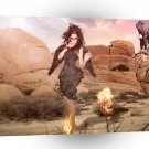 Abstract Fantasy Ladyness Of Fire A1 Xlarge Canvas