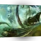 Abstract Fantasy Pirates Nightmare Treasure A1 Xlarge Canvas