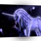 Abstract Fantasy Puple Fairy Unicorn A1 Xlarge Canvas
