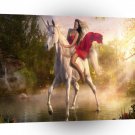 Abstract Fantasy Real Garden Of Eden A1 Xlarge Canvas