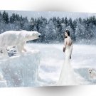 Abstract Fantasy Snow A1 Xlarge Canvas