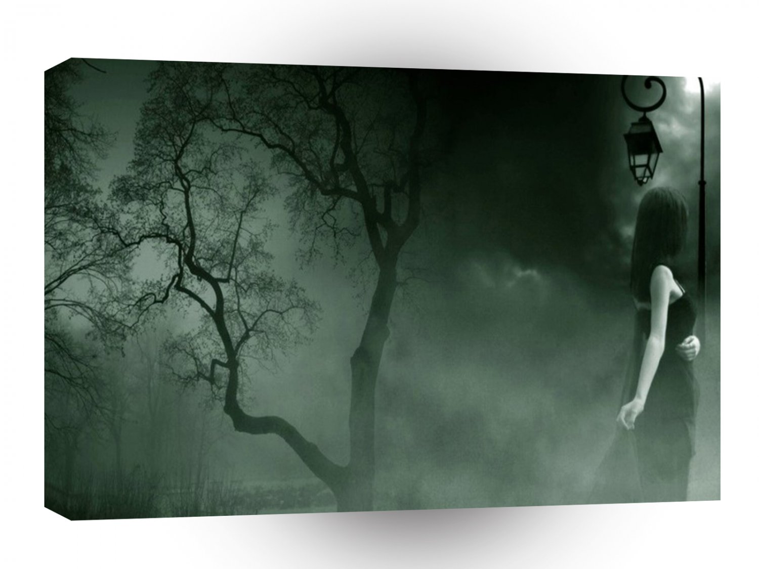 Abstract Fantasy Standing Alone Night A1 Xlarge Canvas