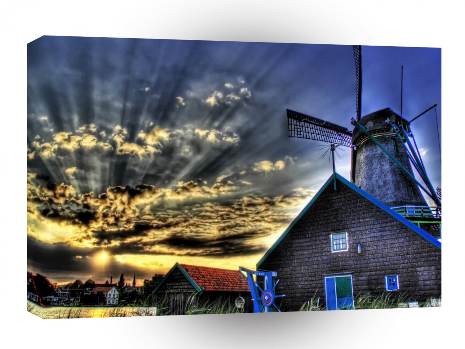 Abstract Fantasy Super Windmill View A1 Xlarge Canvas