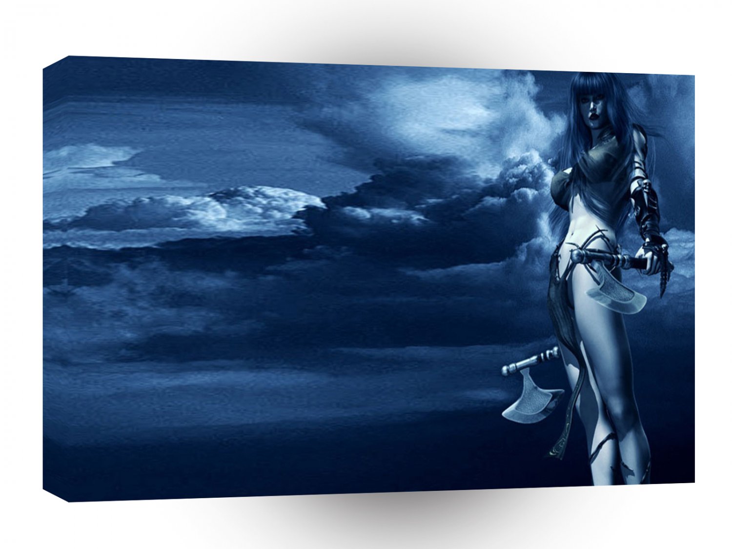 Abstract Fantasy Tranquil Warrior Princess A1 Xlarge Canvas