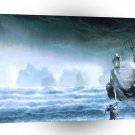 Abstract Fantasy Water God Atlantis A1 Xlarge Canvas