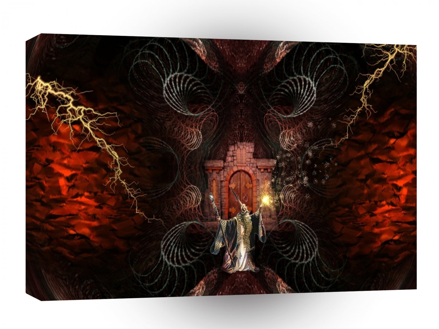 Abstract Fantasy Wizard Unleashed A1 Xlarge Canvas