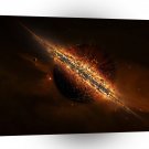 Abstract Fire Explosion Galactic A1 Xlarge Canvas