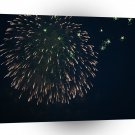 Abstract Fireworks Green Chandelere A1 Xlarge Canvas