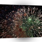 Abstract Fireworks Green Closeup A1 Xlarge Canvas