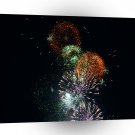 Abstract Fireworks Green Cocktail A1 Xlarge Canvas