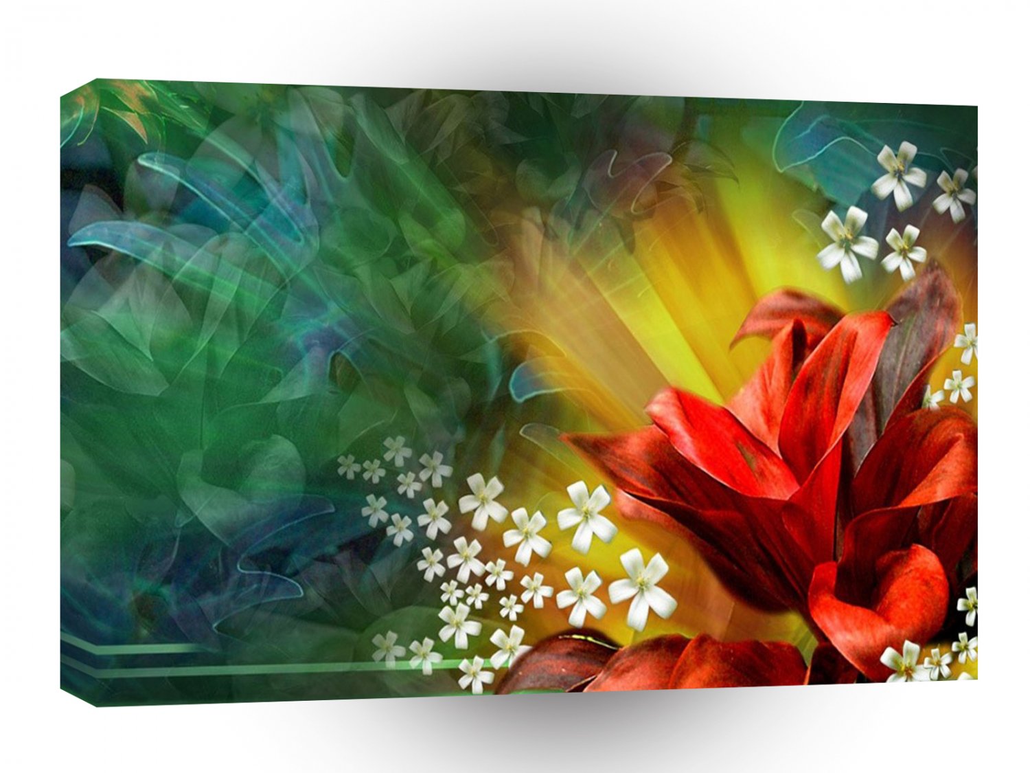 Abstract Flower Full Bloom A1 Xlarge Canvas