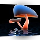 Abstract Flower Melting Mushrooms A1 Xlarge Canvas