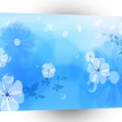 Abstract Flowers Blue Garden A1 Xlarge Canvas