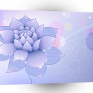 Abstract Flowers Blue Water Lilly A1 Xlarge Canvas