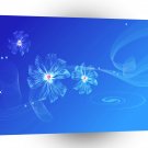Abstract Flowers Blue Whirl A1 Xlarge Canvas