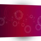 Abstract Flowers Purple Circles A1 Xlarge Canvas