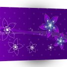 Abstract Flowers Purple Various A1 Xlarge Canvas