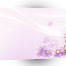 Abstract Flowers Purple Wedding A1 Xlarge Canvas