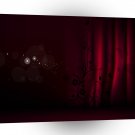 Abstract Flowers Warm Colors Curtain Butterfly A1 Xlarge Canvas