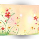 Abstract Flowers Warm Colors Garden A1 Xlarge Canvas